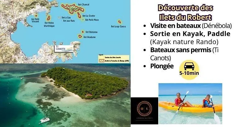 Appt Cosy Calme, Bien Situe & Convivial Apartment Le Robert 0*,  Martinique